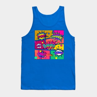 Girly Comic Book Geek Chic Style Tank Top